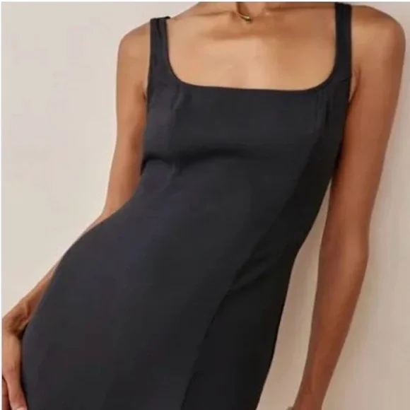 Reformation Black Mini Dress - Picture 2 of 2